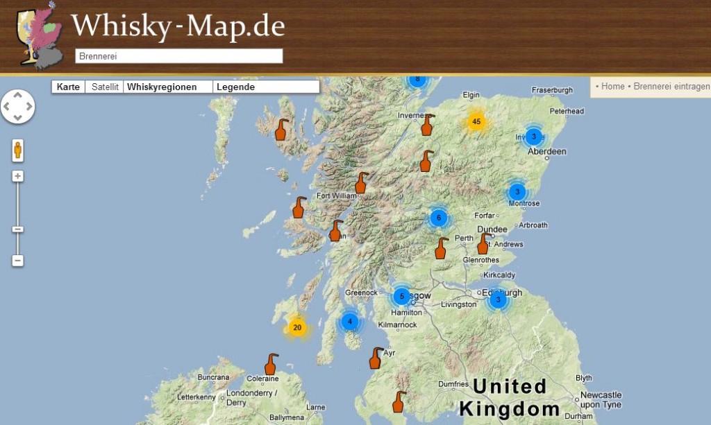 Whisky-Map.de - Die interaktive Karte